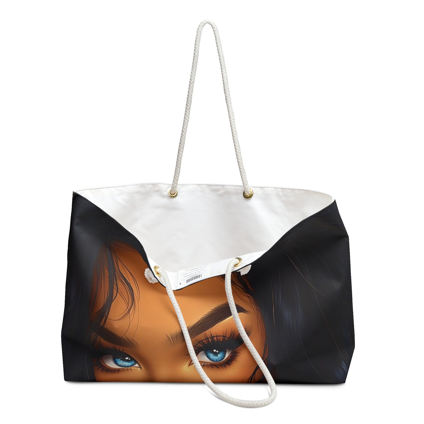 Stylish Weekender Bag with Striking Eye Design, Travel Accessory, Tote Bag, Gift for Her, Perfect for Weekend Getaways
