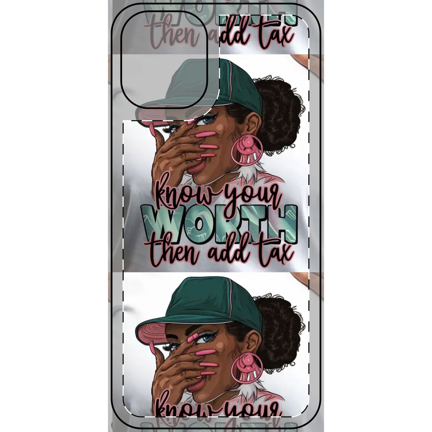 Know Your Worth Phone Skin | Trendy Smartphone Case, Unique Gift, Stylish Accessory, Empowerment Design, Women’s Fashion Phone Cover