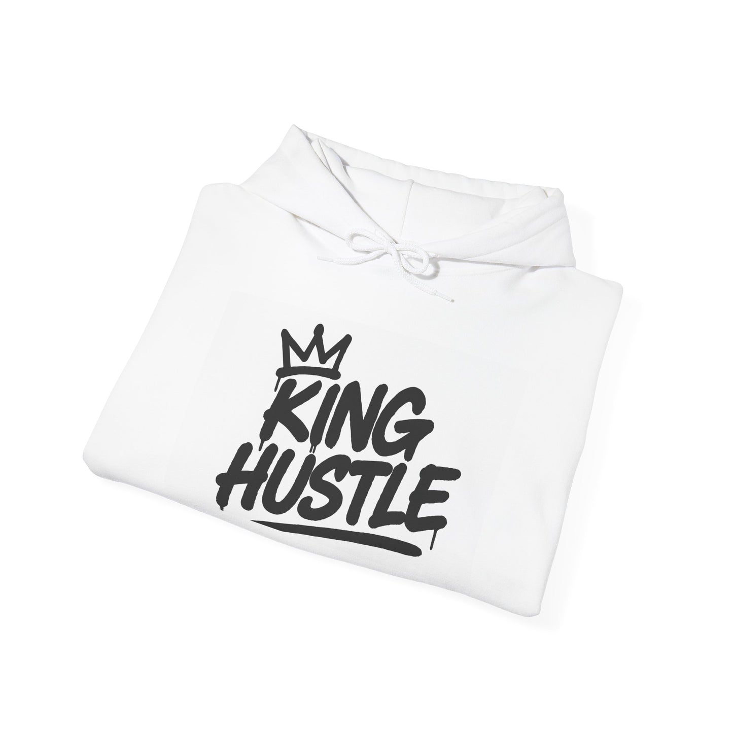 King Hustle Unisex Hooded Sweatshirt,   Casual Wear, Gift for Creatives, Streetwear