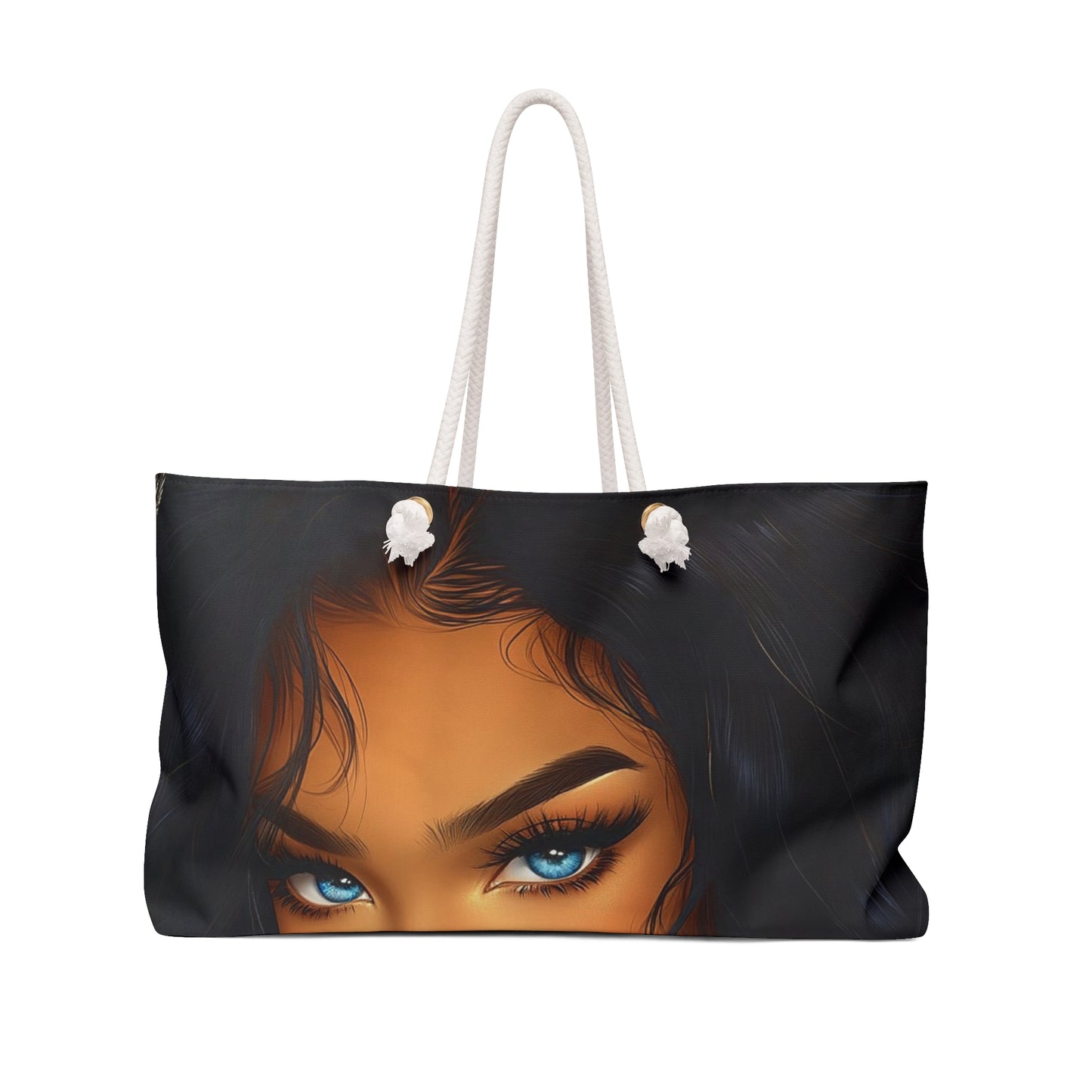 Stylish Weekender Bag with Striking Eye Design, Travel Accessory, Tote Bag, Gift for Her, Perfect for Weekend Getaways