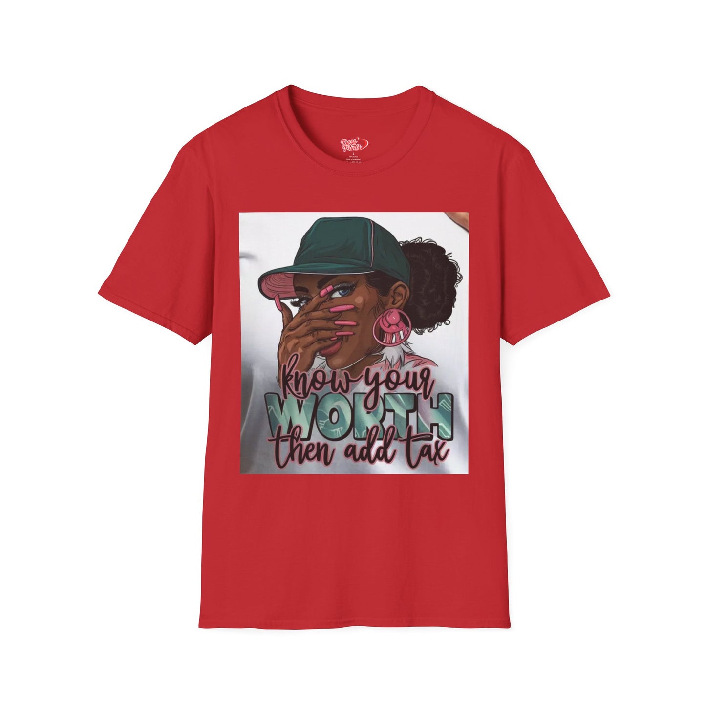 Empowering Graphic Tee - 'Know Your Worth' Unisex Softstyle T-Shirt, Motivational Gift, Trendy Casual Wear, Everyday Style, Perfect [...]