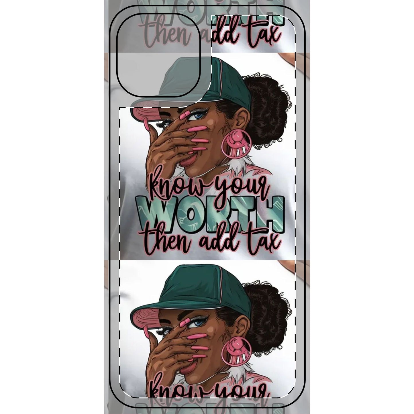 Know Your Worth Phone Skin | Trendy Smartphone Case, Unique Gift, Stylish Accessory, Empowerment Design, Women’s Fashion Phone Cover