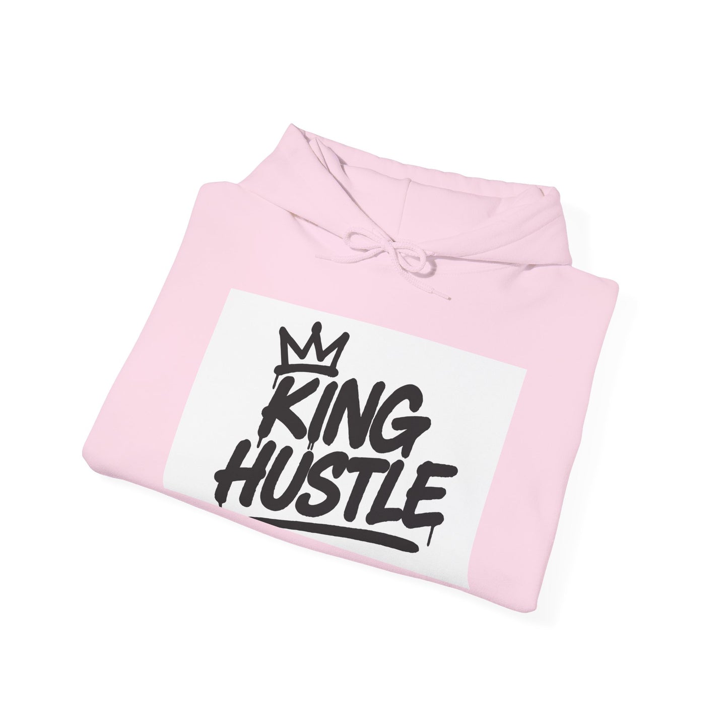 King Hustle Unisex Hooded Sweatshirt,   Casual Wear, Gift for Creatives, Streetwear