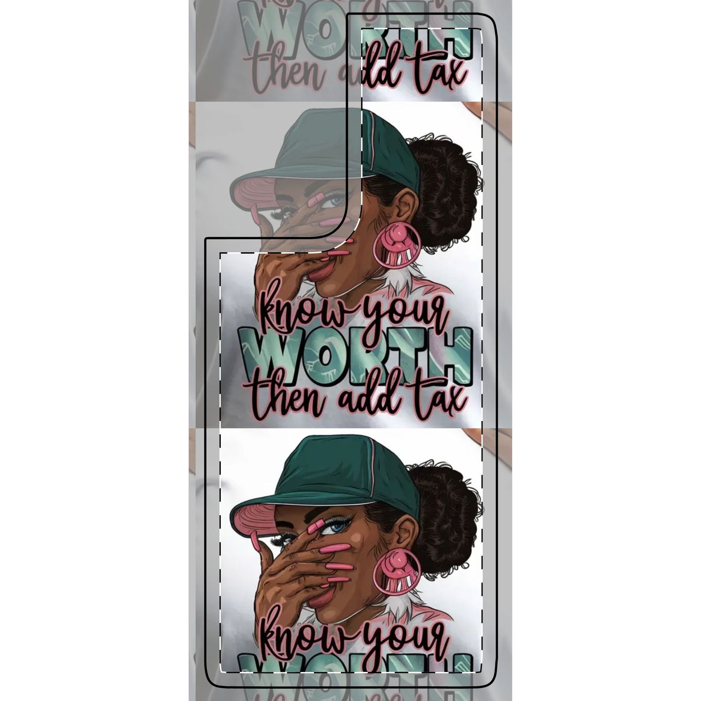 Know Your Worth Phone Skin | Trendy Smartphone Case, Unique Gift, Stylish Accessory, Empowerment Design, Women’s Fashion Phone Cover