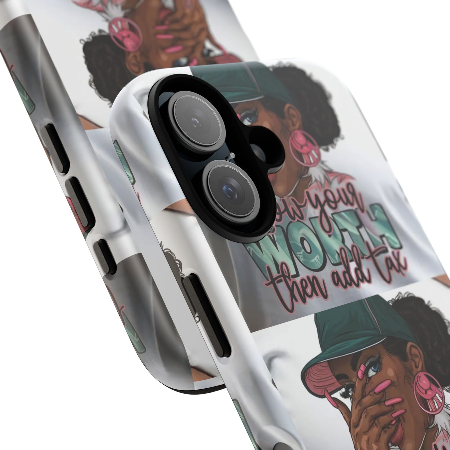 Empowering Phone Case with Quote, Know Your Worth Then Add Tax, Motivational Gift for Her, Trendy Phone Accessory, Unique Gift Idea