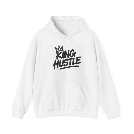 King Hustle Unisex Hooded Sweatshirt,   Casual Wear, Gift for Creatives, Streetwear