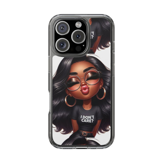 Trendy Phone Case with Attitude, Clear iPhone Cover, Fun Gift for Her, Stylish Phone Accessory, Perfect for Everyday Use