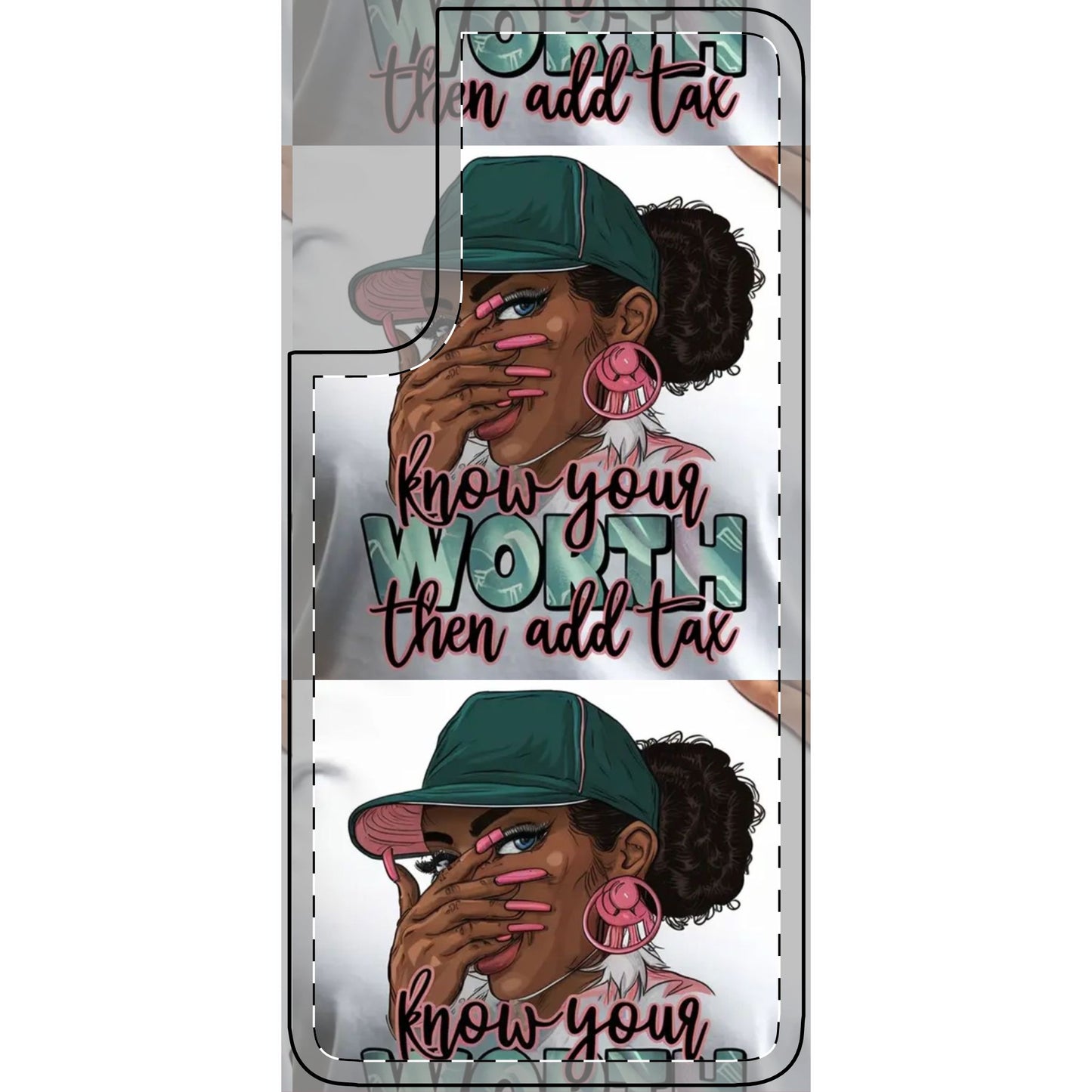 Know Your Worth Phone Skin | Trendy Smartphone Case, Unique Gift, Stylish Accessory, Empowerment Design, Women’s Fashion Phone Cover