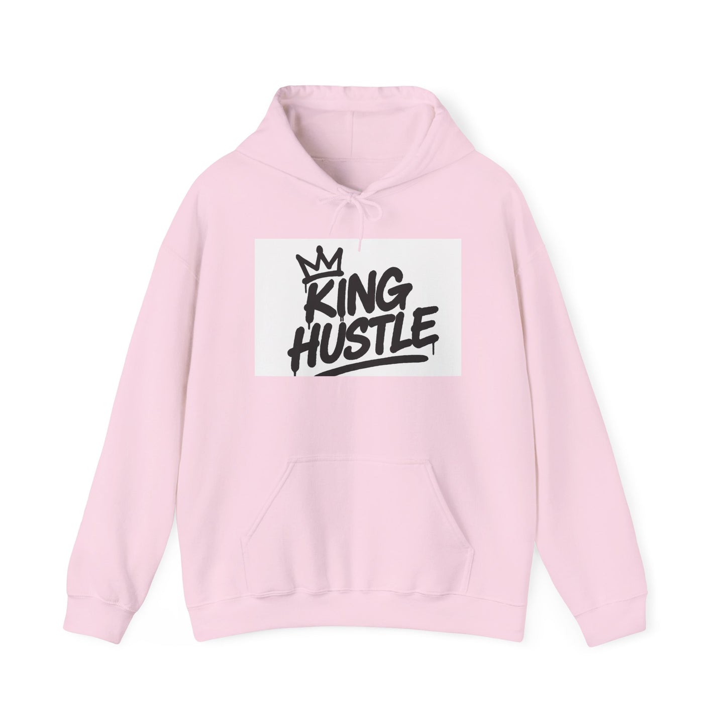 King Hustle Unisex Hooded Sweatshirt,   Casual Wear, Gift for Creatives, Streetwear