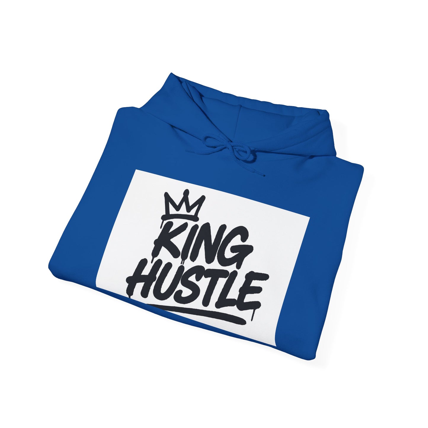 King Hustle Unisex Hooded Sweatshirt,   Casual Wear, Gift for Creatives, Streetwear