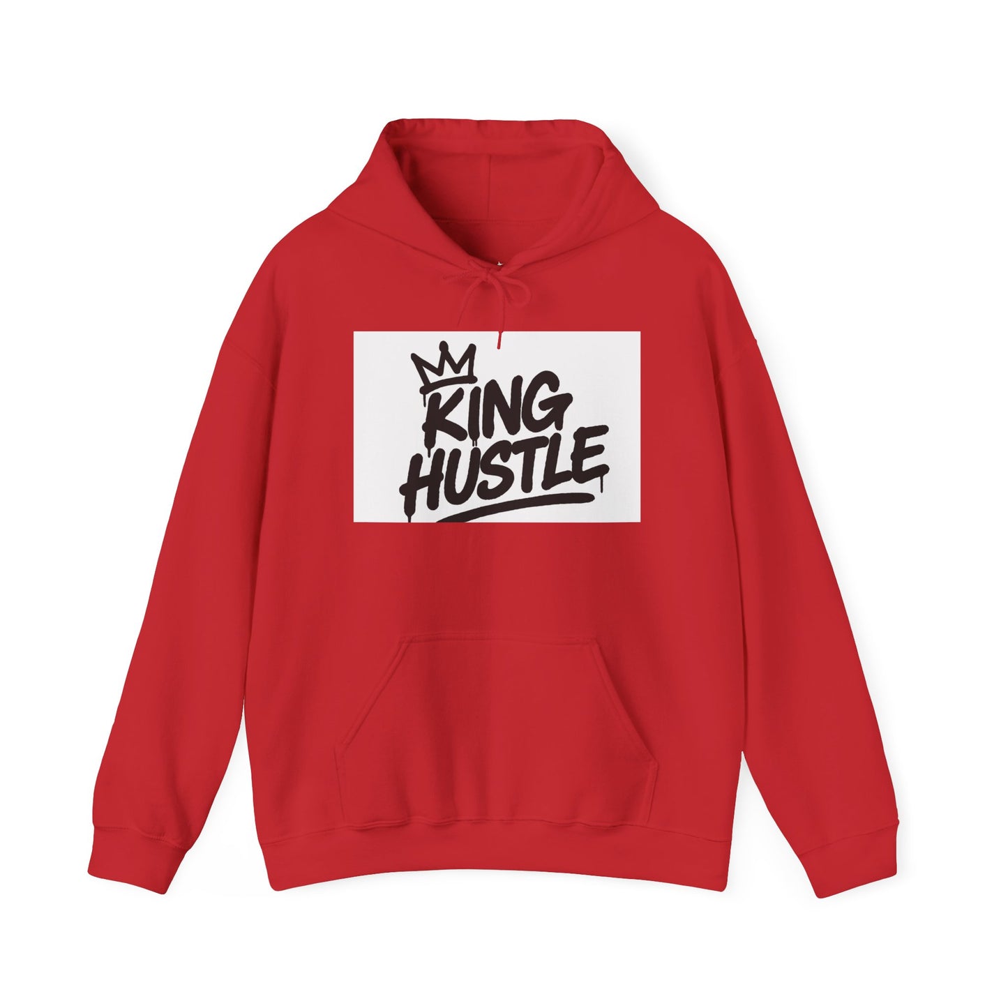 King Hustle Unisex Hooded Sweatshirt,   Casual Wear, Gift for Creatives, Streetwear